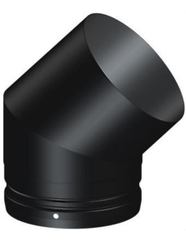 DEKO LEÑA CODO ACERO VITRIFICADO  150-45º  039A15040DEN Foto: 1177053081-3a0d-md01_500