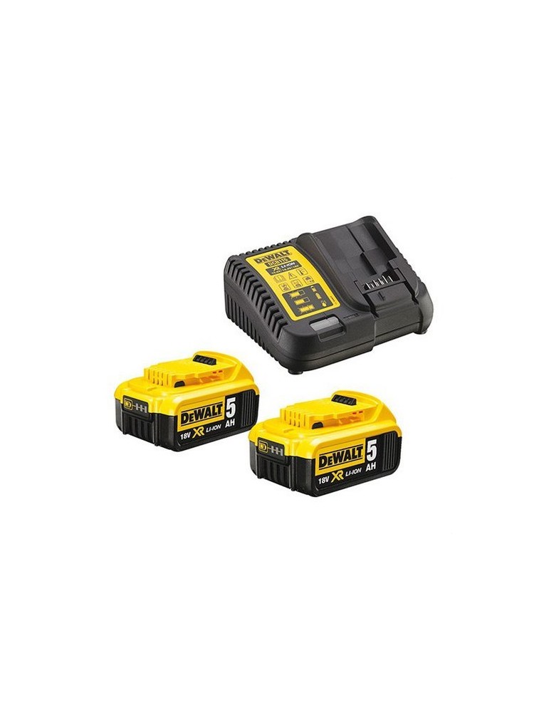 KIT 2 BATERÍAS CARRIL XR 18V LI-ION 5,0AH Y CARGADOR XR 10,8V - 14,4V - 18V CARRIL LI-ION Foto: 0260000651-e1ef-md01_500