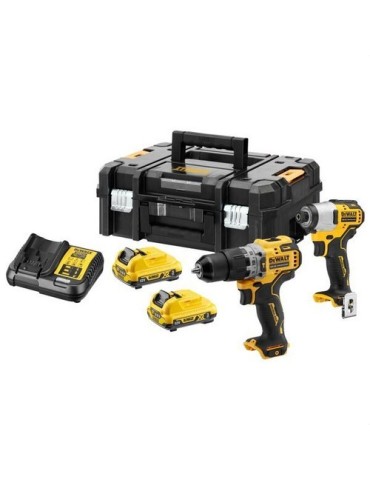 KIT TALADRO PERCUTOR 12V +ATORNILLADOR IMPACTO 12V REF:DCK2111L2T Foto: 0260001082-f902-md01_500